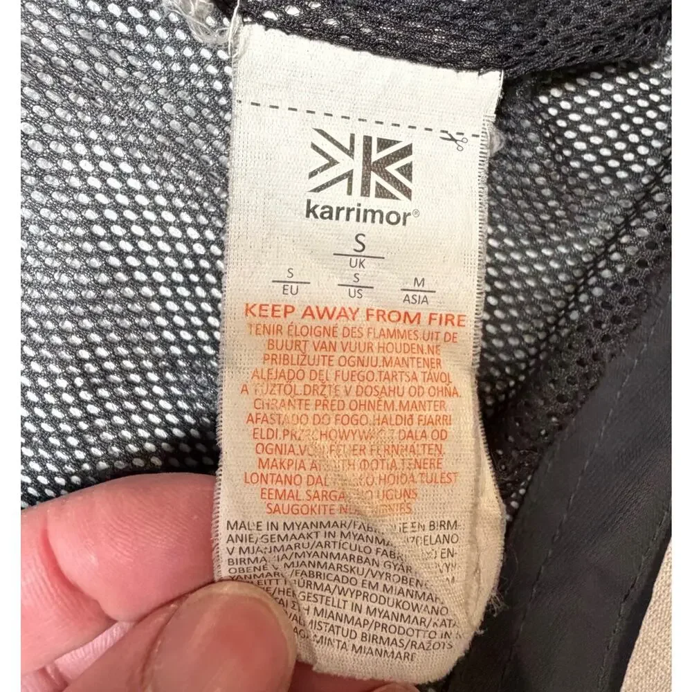 Karrimor WeatherTite Waterproof Jacket Men’s Small Black Hooded Outdoor‎ Coat